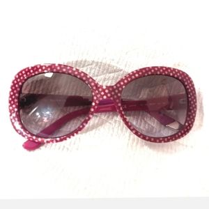 Juicy Couture sunglasses purple polka dot